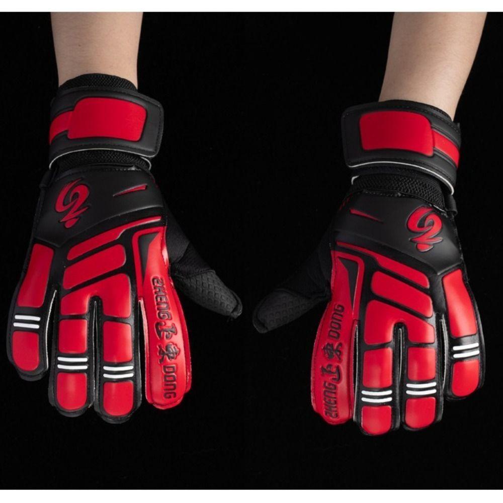 

1 Pair of Anti-slip Football Gloves Breathable Football Training Gloves Goalkeeper Gloves Teenager 6 помаранчевий