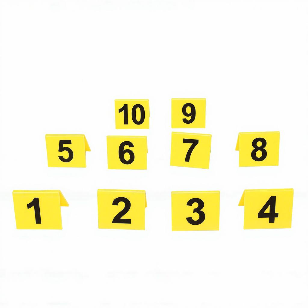Evidence Markers Vibrant Yellow Acrylic Detective Scene Number ID Marker Tents for Parties Role Playing Activities
