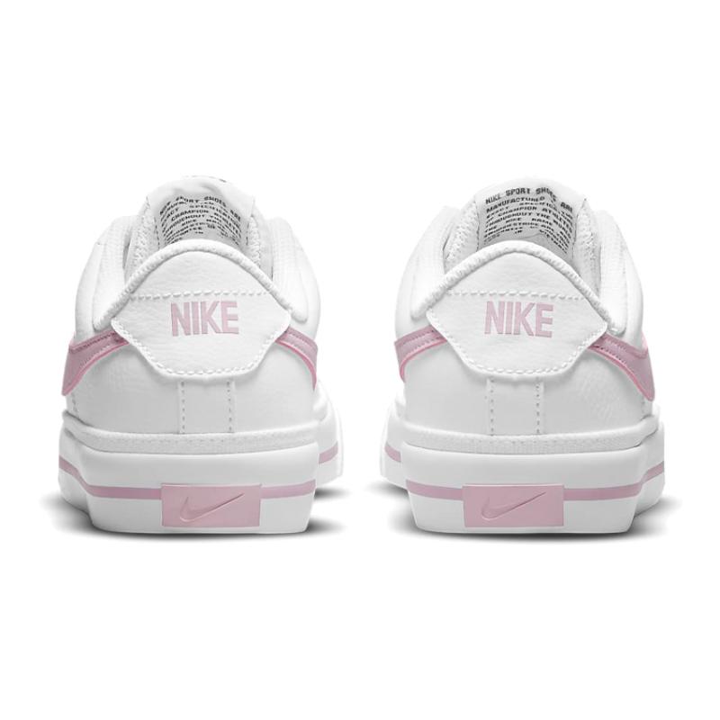 Nike Court Legacy 'White Pink Foam' GS Sneakers DA5380-109