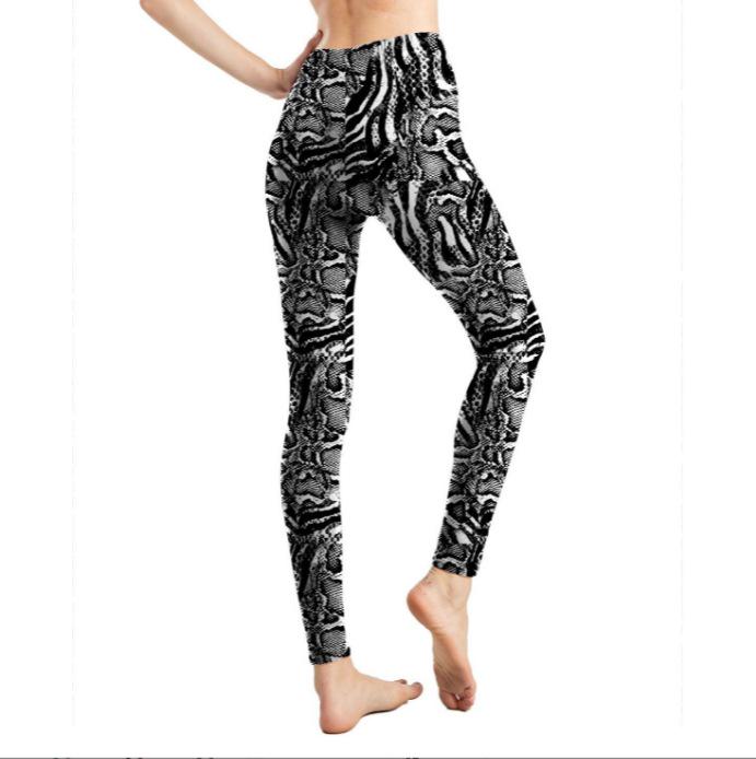 

Европейский и американский тренд Леггинсы с животным принтом - Облегающие брюки длиной девять точек One Size