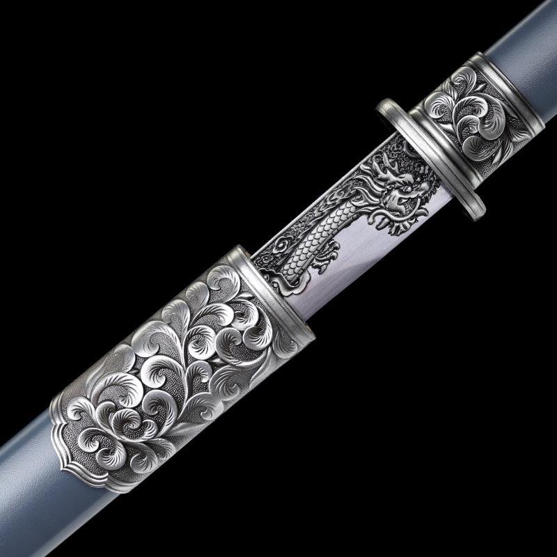 Chinese Tang Dynasty Horizontal Sword Manganese Steel Sword Long Sword Straight Sword Decorative Sword Home Ornament Martial Arts Practice Sword