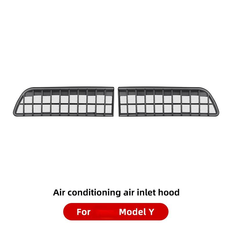 

Фильтр для мусора в салоне воздухозаборника для модели Y, автомобильные аксессуары 2022 2023 годов for Model Y чёрный
