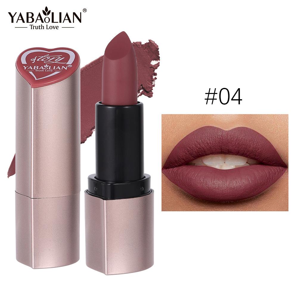 

12-цветная бархатистая матовая губная помада Стойкая водостойкая и неразмазывающаяся губная помада Высокопигментированная блестящая губная помада 4#