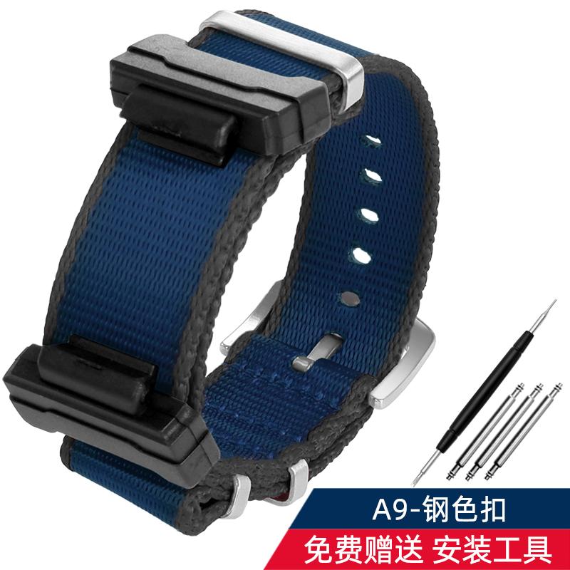 16mm Adapter+ Conversion Nylon Strap For Casio Gshock GA120 GA100 5600 GWM5610 DW6600 Watchband Accessories