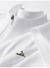 Men's Summer Business Sports Leisure Micro Trendy Half Zipper Stand Up Collar Short Sleeve T-shirt