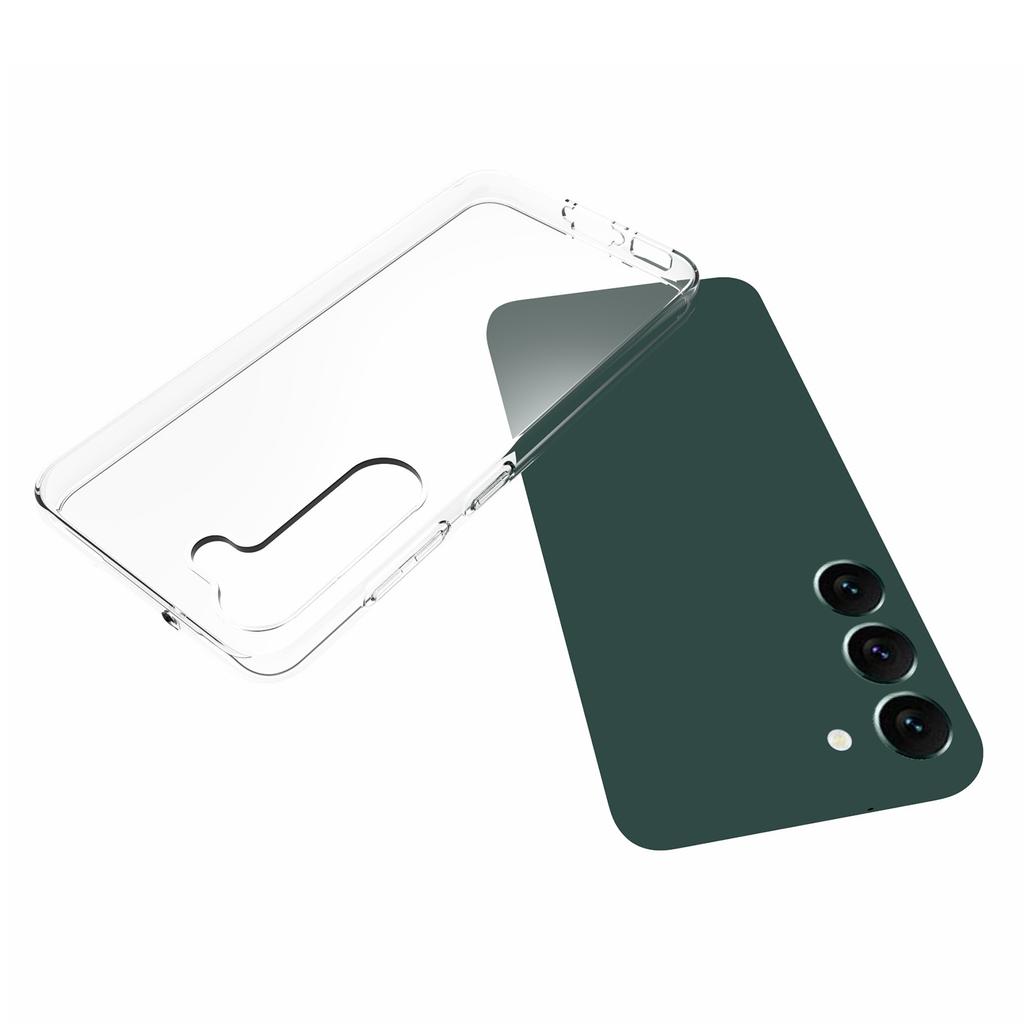 For Samsung Galaxy S23+ Glossy Watermark-Free TPU Cell Phone Case Shockproof Mobile Phone Cover Shell