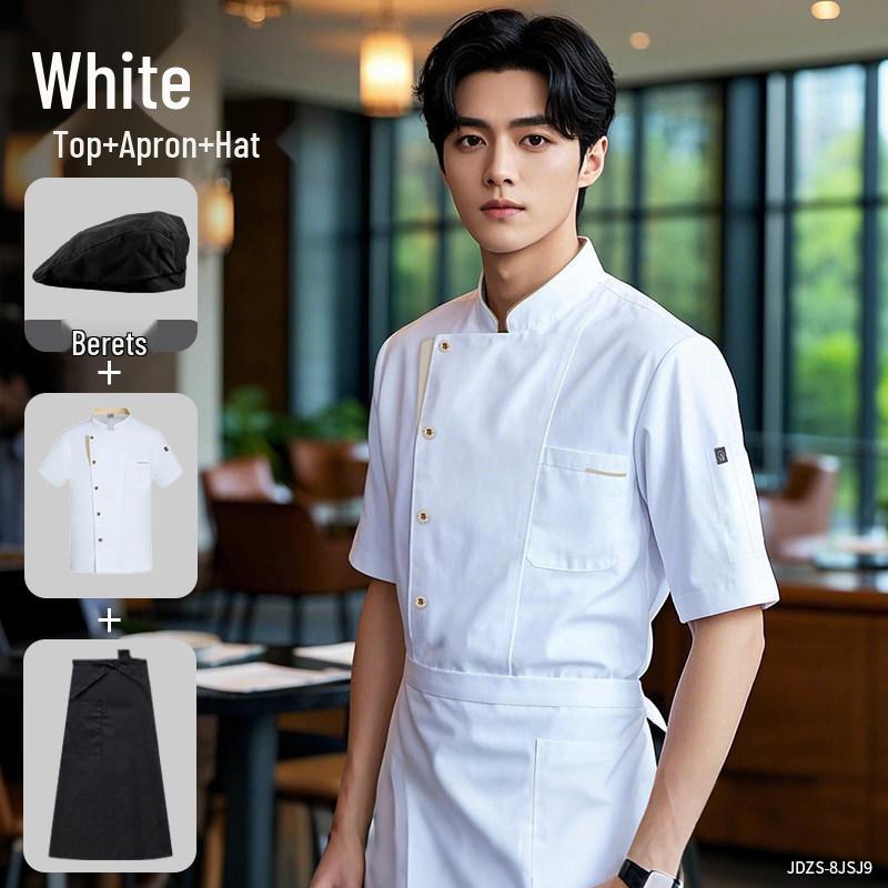 High-End Chef Short Sleeve Workwear for Kitchens, Restaurants, and Catering - Summer Special