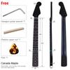 ST Matte Black Rosewood 22-Fret 6-String Maple Neck Electric Guitar DIY Parts