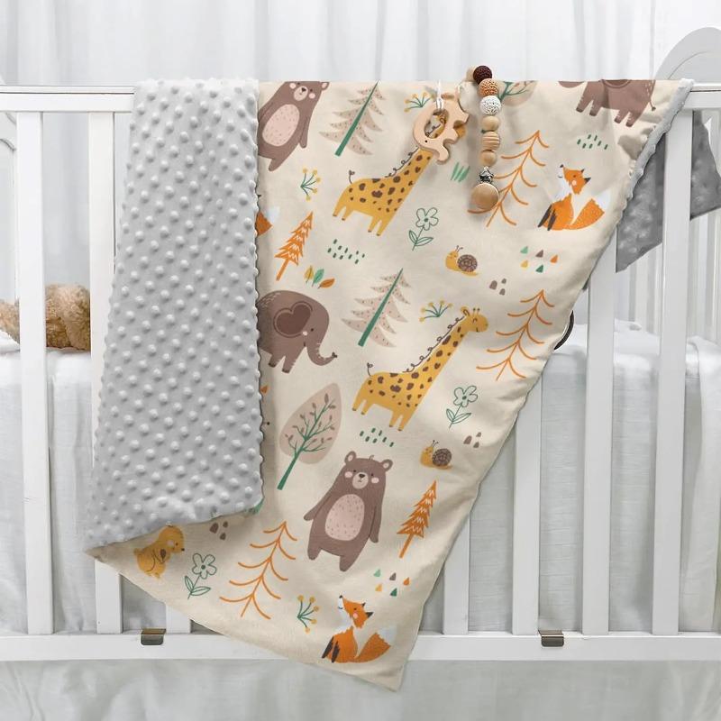 75*100CM Soft Baby Blanket for Newborn Swaddle Breathable Receiving Blanket Kids Quilt Nursery Bedding Infant Bath Towel Gift