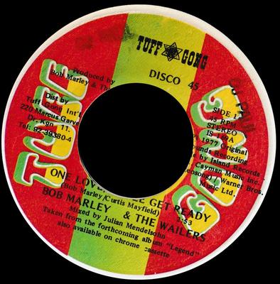 7inch Record BOB MARLEY & THE WAILERS - One Love/People Get Ready / So Much NONE Island Records 1984 Jamaica Reggae, Ska & Dub Used