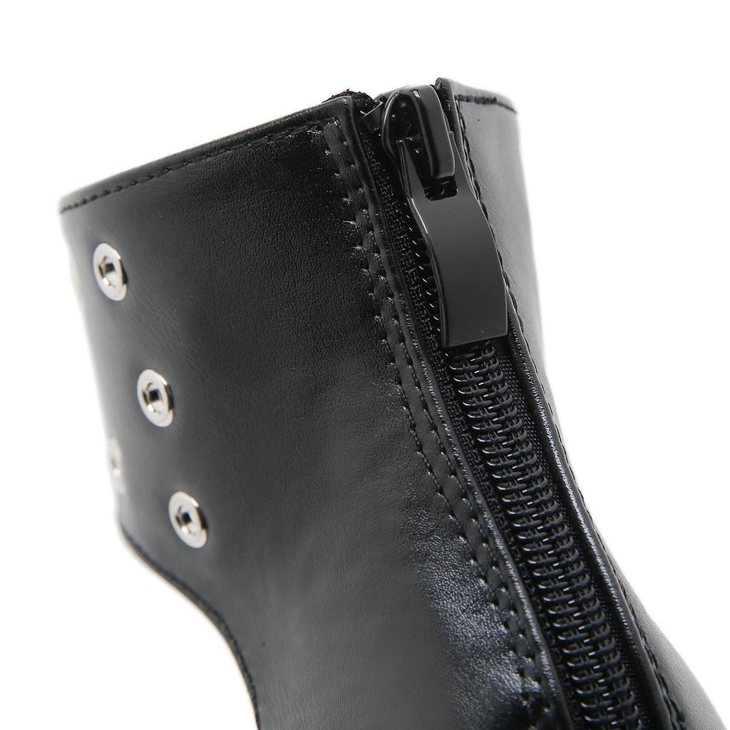 Gdgydh Summer Wide Fit Heeled Sandals Women Metal Rivet Punk Wedge Heels Platform Sandals Ankle Strap Ladies Cosplay Shoes