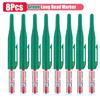 32mm 1-16pcs Long Head Markers Pen Multi-purpose Woodworking Tile Decoration Deep Hole Marker Pens Red/Black/Blue/Green Ink