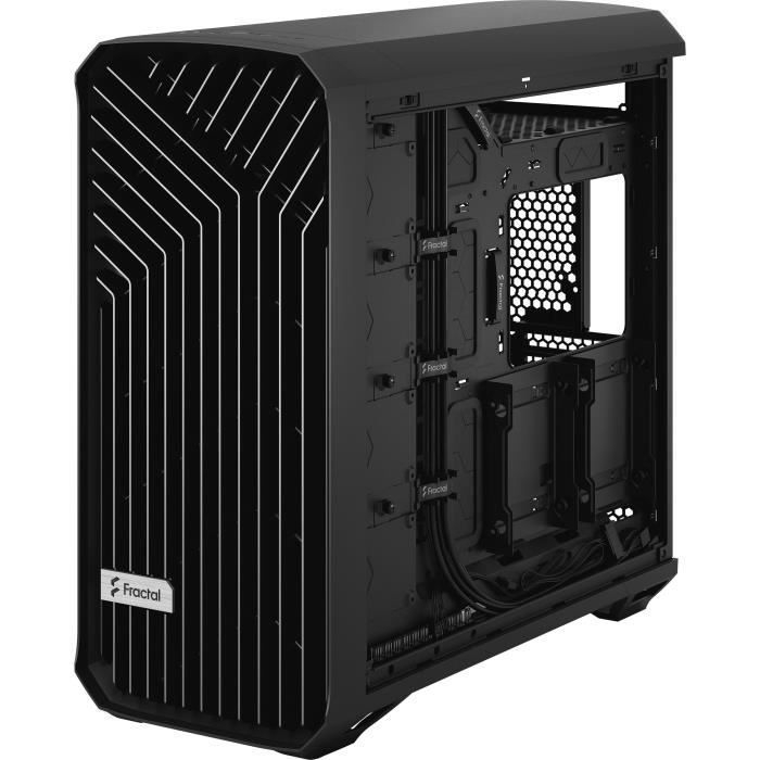 Počítačová skříň - FRACTAL DESIGN - Torrent Black Solid - SSI-CEB - Optimalizované proudění vzduchu s 5 přiloženými ventilátory (FD-C-TOR1A-05)