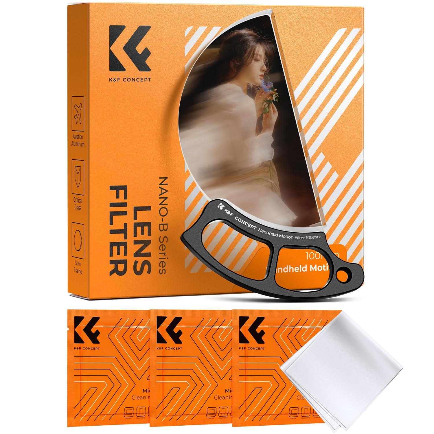 

Концепт Ручной Походный Фильтр Призма Фильтр 100мм Фильтр Спецэффектов с 3 Чистящими Сменное Количество Объектов K&F Салфетками, (Нано-Базовый)