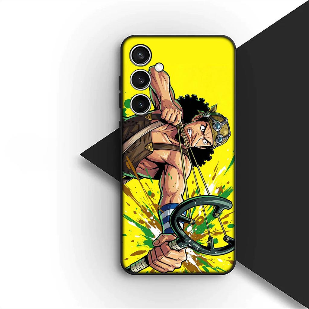 Cover for Samsung Galaxy S24 S25 S23 FE Ultra Plus S7 Edge S25+ S23+ A56 5G Casing Phone Case Anime Usopp One Luffy Piece