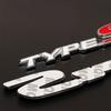 3D Metal Logo Type S Sticker Letter Front Grille Badge Car Rear Trunk Emblem Labels For Car Accessories