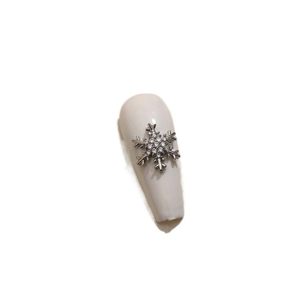 Tree 3D Nail Jewelry Snowflake Nail Rhinestones Christmas Nail Decorations Christmas Nail Drills