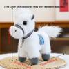 Cartoon New Year Mascot Soft Lifelike Details Plush Doll Horse Plush Toys  Birthday Gifts
