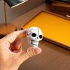 Yousheng Halloween Skull Decoration, Black White Gothic Ornament for Spooky Party, Resin Haunted House Table