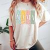 Floral Mama Coquette Bow Tshirt Mothers Day Fashion Casual Tops Boho Mama Shirt Design Floral Spring Gift for Mom Funny T Shirt