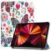 Customizable Embossing Cartoon Pictures Trifold Folio Stand Hard Back Tablet Case for iPad Pro 11" 2021