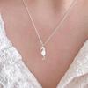 Korean White Copper Plated Seahorse Clavicle Chain Necklace