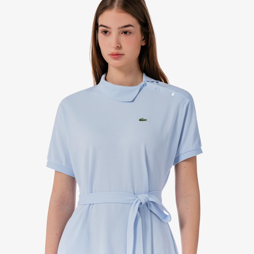 [lacoste] Women's Diagonal Placket Polo Dress EF508E-56GJ2G