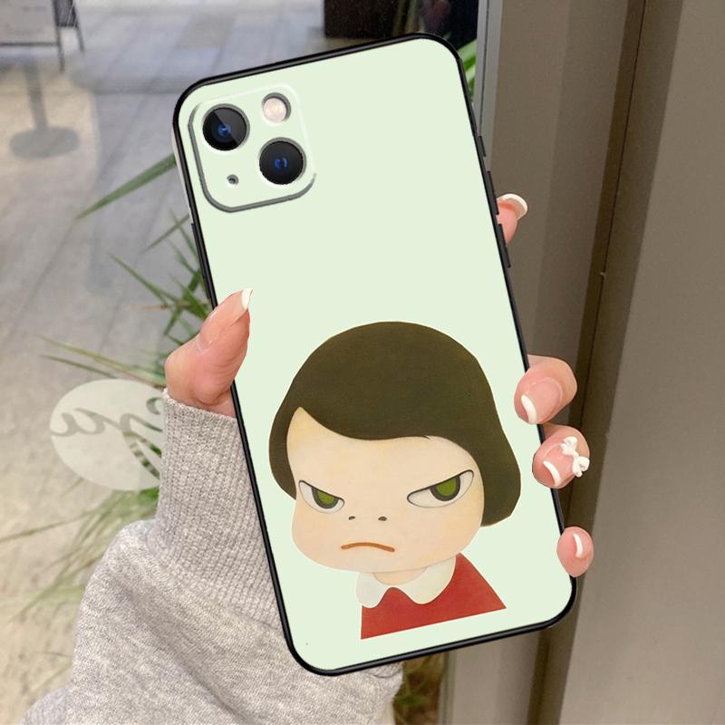 Yoshitomo Nara Case For iPhone 16 Pro Max 15 14 12 11 13 17 Pro Max Plus 12 13 Mini 16e 17 Air Back Cover