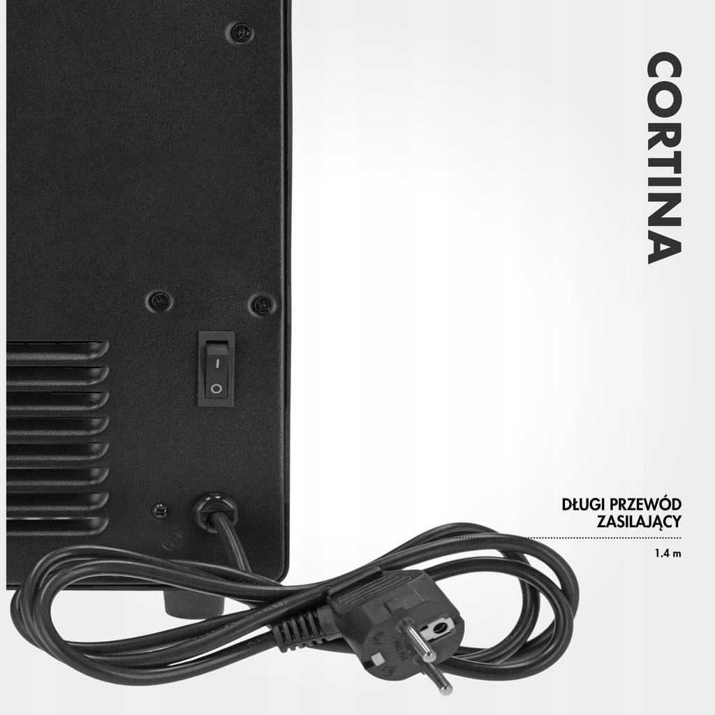 CAMINETTO ELETTRICO CORTINA 2000W