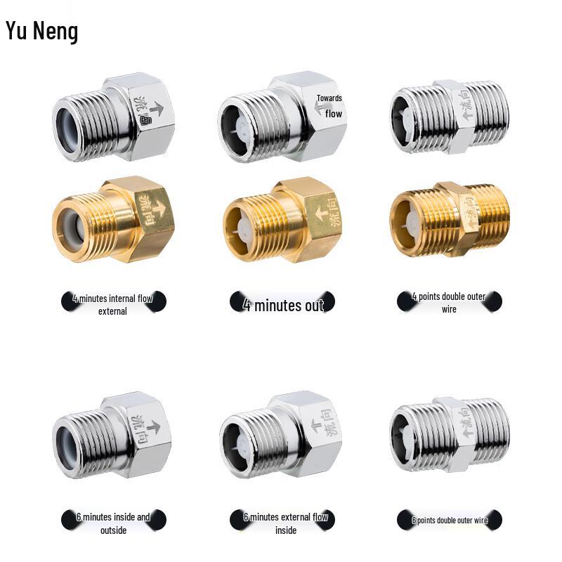 1/2 Inch Brass Check Valve for Water Heaters & Toilets (2-Pack)