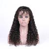 Hochwertige Bresilienne Nature Noir Damen Lang Lockig Wellig Spitze Front Perücke für mühelosen Stil