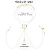Elegant Alloy Body Chain Necklace Not Piercing Body Accessories Chest Chain Suitable for Beach Vacations and Nightclubs