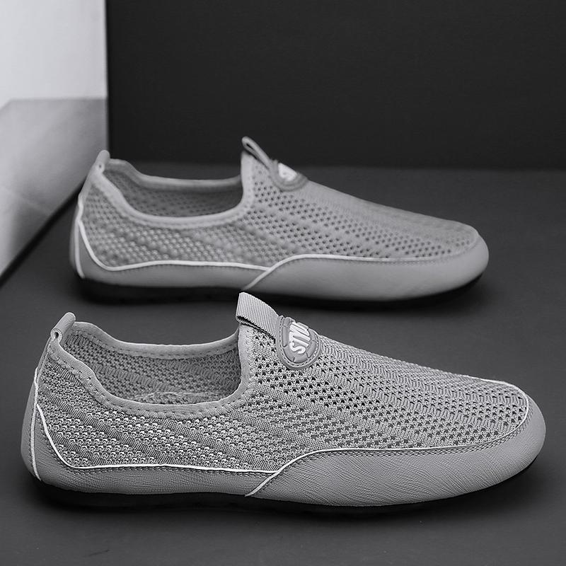 Summer breathable thin mesh hollow mesh shoes mesh sports soft sole light casual shoes