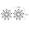 1 Pair Jewels Body Big Classic Festival Breast Bling Gem Cluster Self Adhesive Stick On Paint Decor At Clubbing