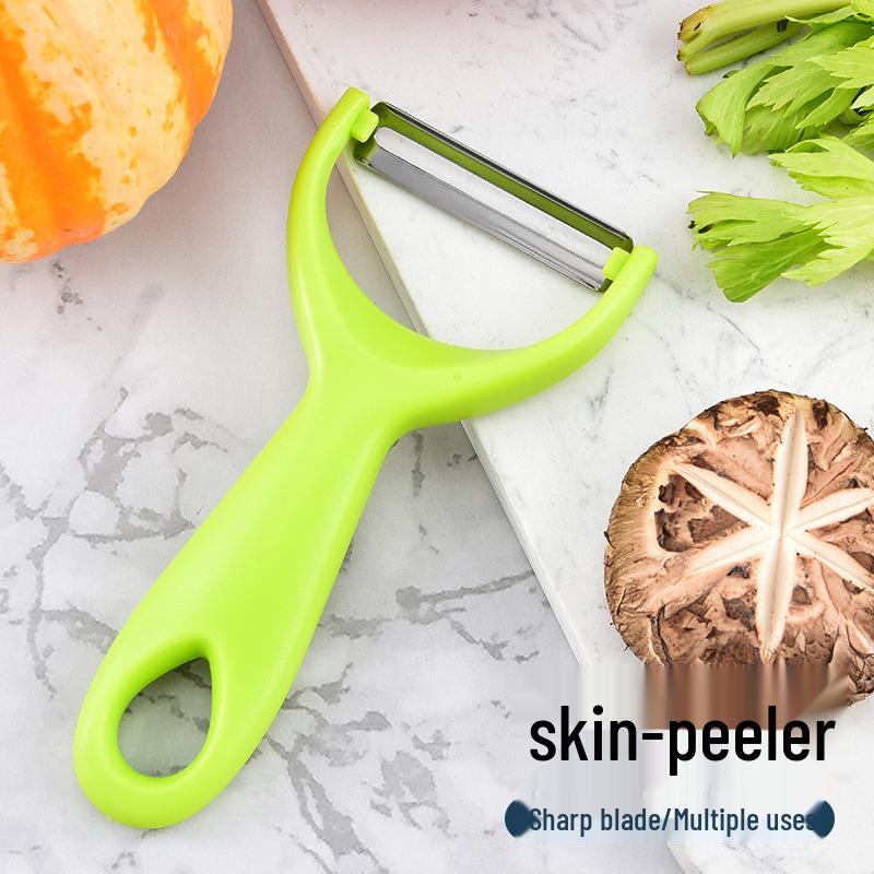 Stainless Steel Multi-Purpose Peeler: Fruits, Vegetables, Melon, Potato, Apple, Paring Knife.