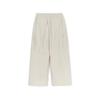 New MLB New York Yankees Cargo Pants Women's Linen Cream 3FWPB0844-50GRM