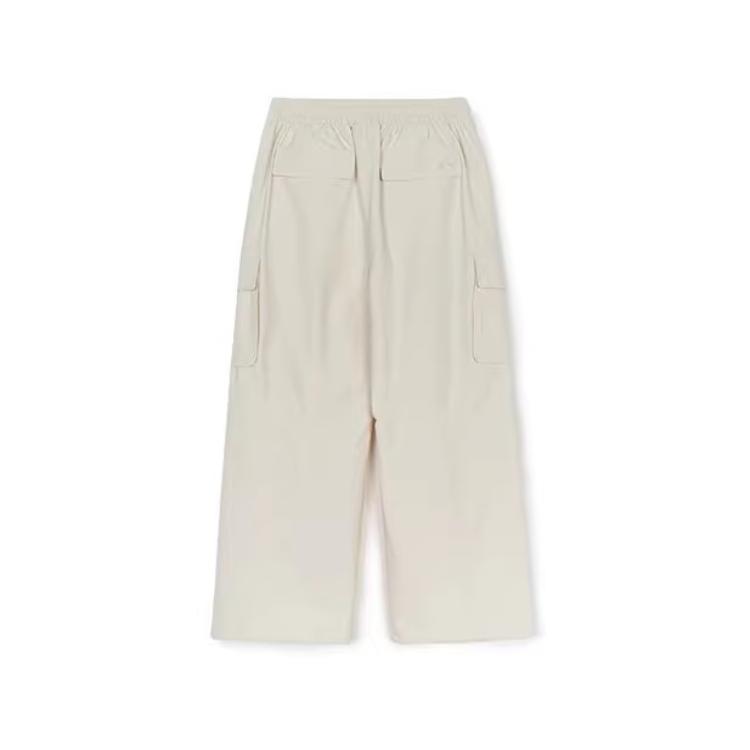 New MLB New York Yankees Cargo Pants Women's Linen Cream 3FWPB0844-50GRM