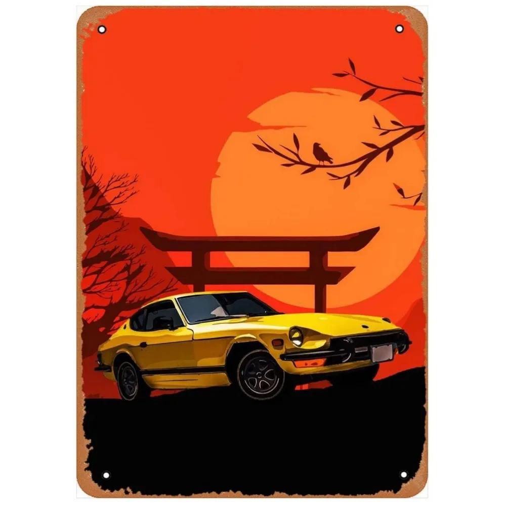 Vintage Classic Car Metal Tin Signs Mustang GT Posters Plate Wall Decor for Garage Bars Man Cave Cafe Clubs Retro Posters