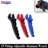Adjustable AN 3 4 6 8 10 12 Aluminum WRENCH HOSE Fitting Tool Aluminum Spanner Universal AN3-AN12 Hose Fitting Blue Red Black