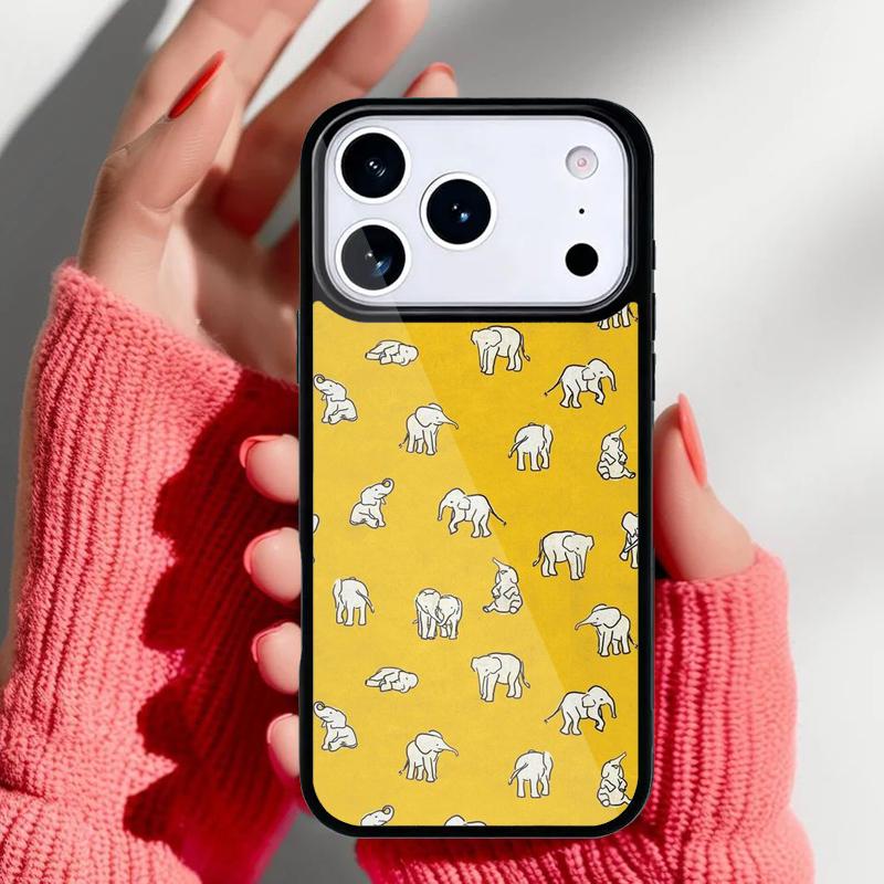 Indian Baby Elephants Phone Case for iPhone 17 16 15 14 13 Pro Max Back Cover for 12 11 Pro Coque