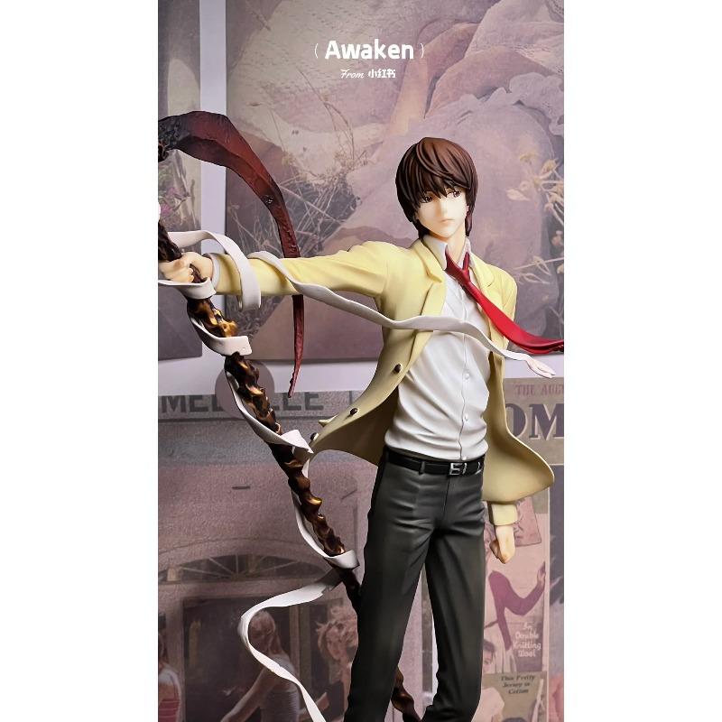 Death 26Cm Note Anime Yagami Light Action Figure Statue Figurines Pvc Collection Sculpture Model Toy Boy Christmas Gift Ornament