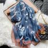 Small  Fresh  Elegant and Versatile Seaside Defense Beach Towel Dual-purpose Shawl Soft Gauze Women's Spring and Summer Long Silk Scarf