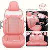 2022 New Cartoon Leather Ice Silk Car Seat Cushion Set, Four Seasons
