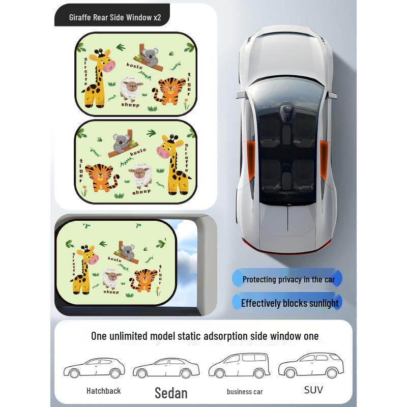 Magnetic Car Window Sunshade: UV Protection & Heat Insulation Curtains