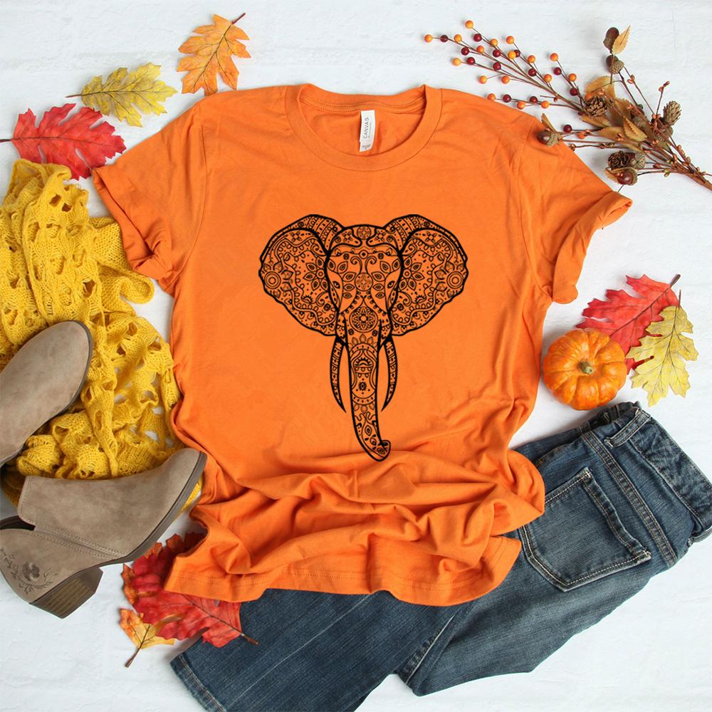 Elephant 3D Printed Pattern Women's T-shirt Casual Loose Round Neck Short-sleeved Fashion Y2K Women's Top