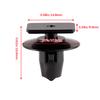 76882EG01A Schwellerleistenverkleidung Zierleisten Clips Seitenverkleidung Schwellerleiste Clip Halterung Für Nissan 370Z Juke Altima X-Trail Infiniti