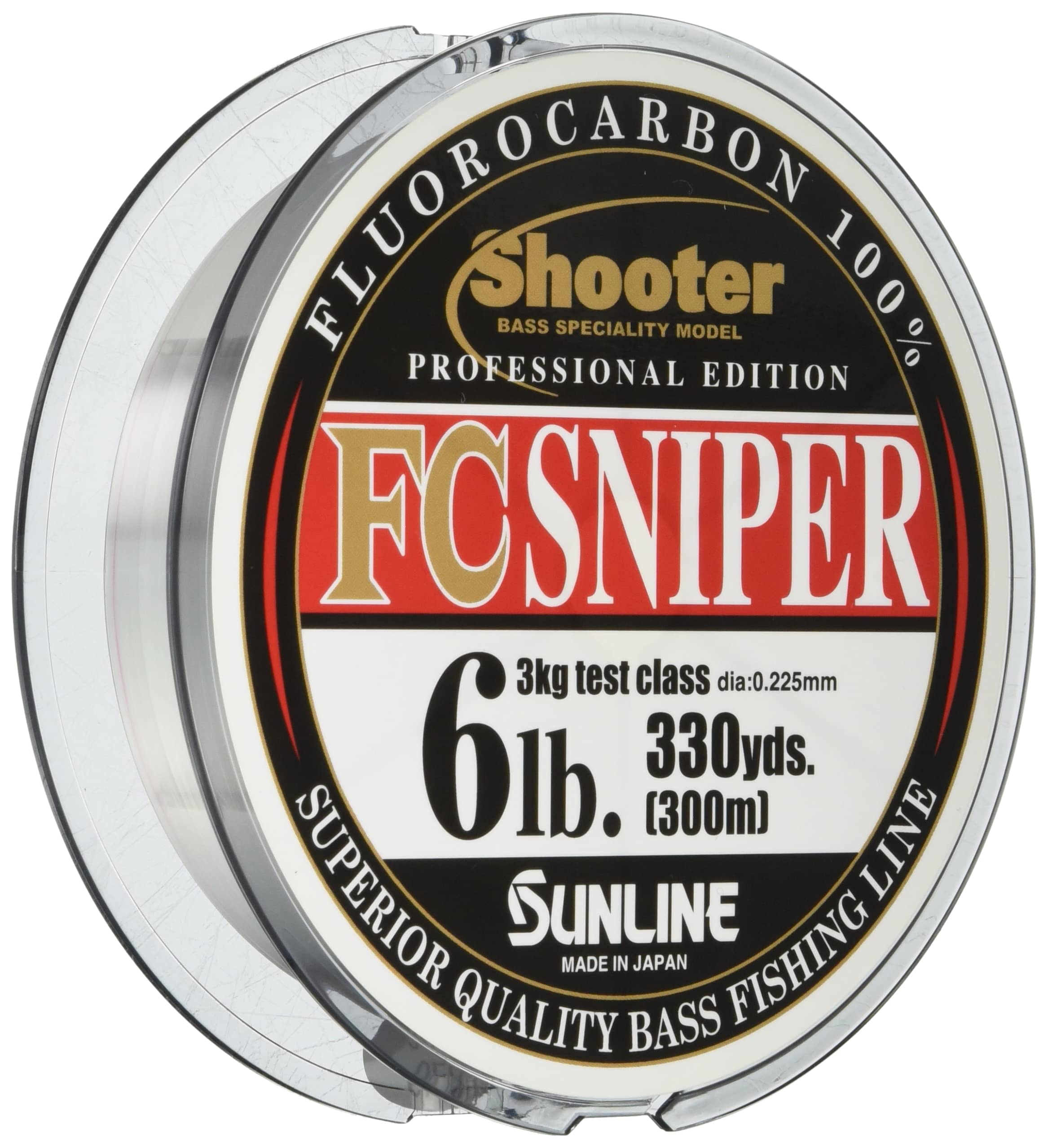 

SUNLINE Fluorocarbon Line Shooter Sniper 300m 6lb Natural Clear