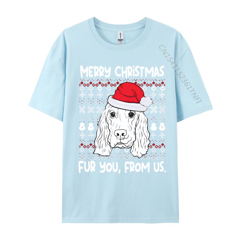 Hip Hop Cocker Spaniel Christmas Funny Dog Lover Tshirt Men T Shirt Funny Cotton Tops Tees Party Printed Tshirt
