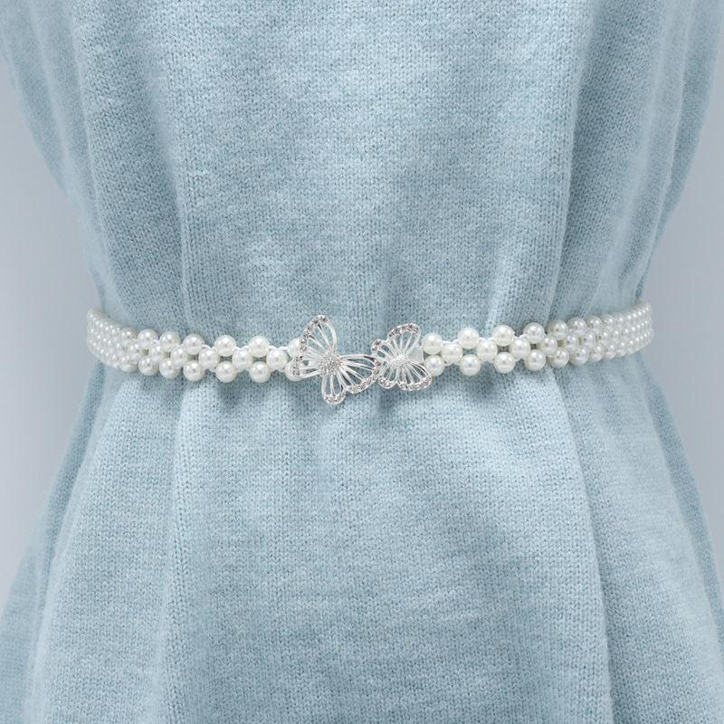 Waist Pearl Stylish Chain For Women With Elegant Butterfly Design And Versatile Accessory Fashion