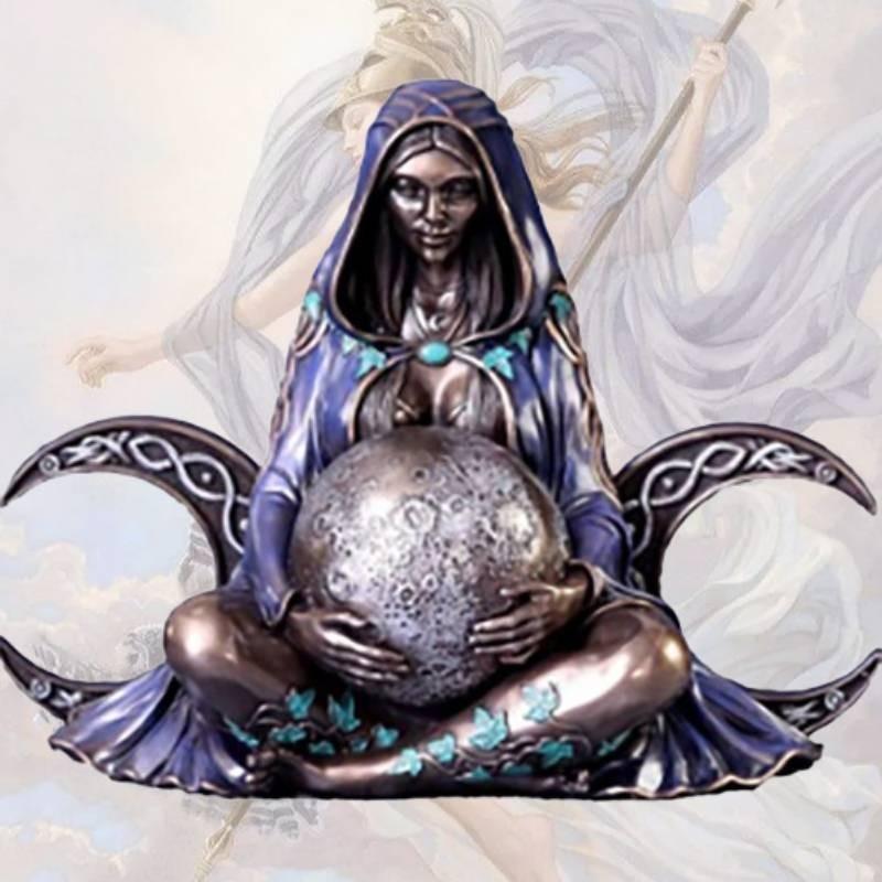 Kunstharz Erdmutti Kunststatue Heimdekoration Geschenk für Paare und Freunde